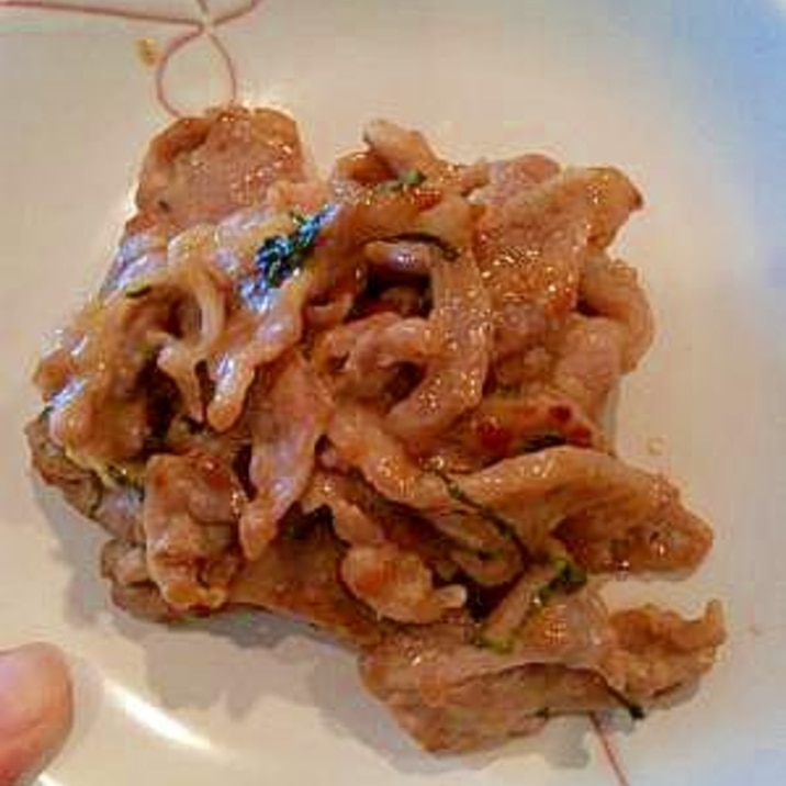 豚肉の梅マヨネーズ焼